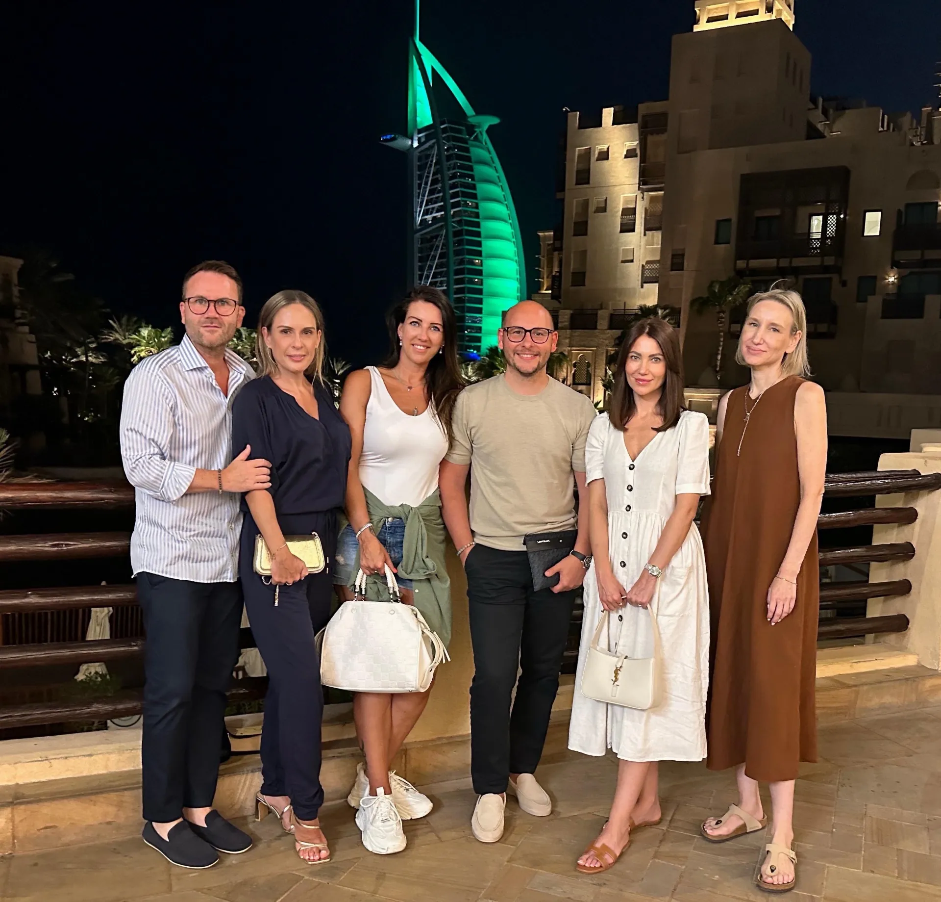 Jasmin Groth beim Abschlussabend in Dubai mit Tobias Rethaber und Team